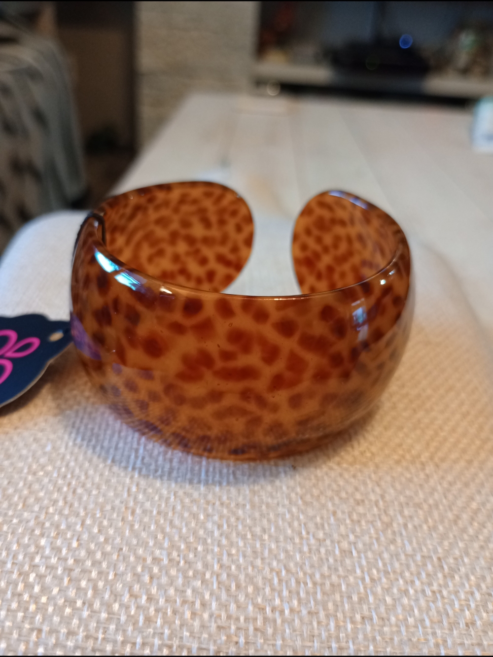 paparazzi Tortoiseshell Amber Brown Cuff Bracelet